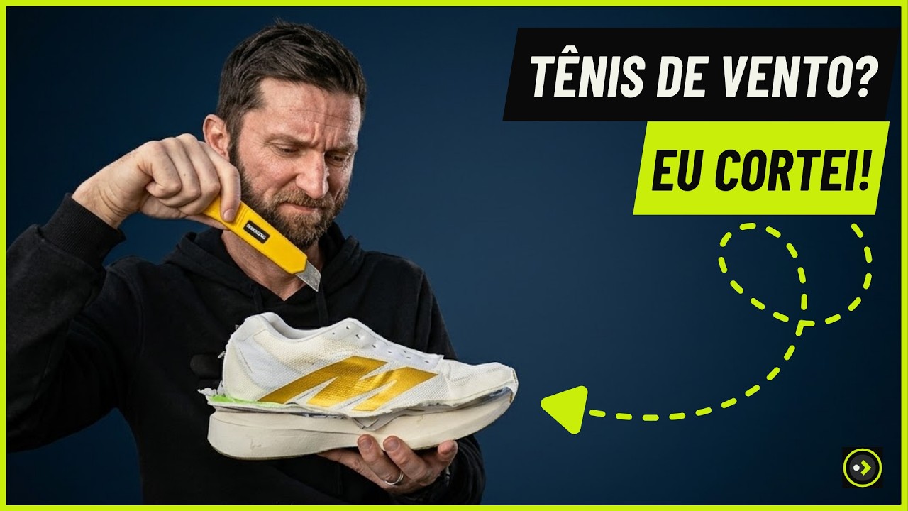 Eu cortei um tênis de corrida chinês de R$ 50: veja o que tem dentro